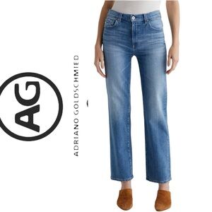 Ag Adriano Goldschmied Brinley  Mid Rise Straight Leg Jeans
